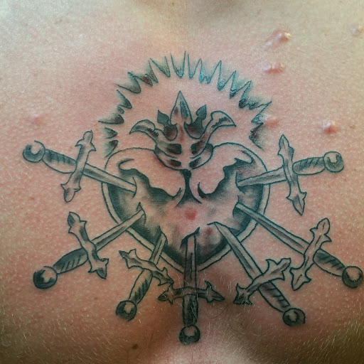 Explore ice hockey tattoo ideas, creative tattoo ideas in Shakopee, available at Crazy Lady Ink LLC