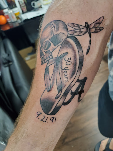 Explore under buttocks tattoo ideas, creative tattoo ideas in Saraland, available at Exit 13 Tattoo