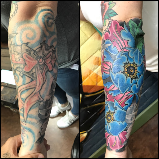 Explore slot machine tattoo ideas, creative tattoo ideas in Glendale, available at Chosen Art Tattoo