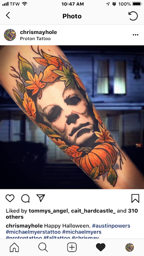 Explore word finger tattoo ideas, creative tattoo ideas in Dekalb, available at Proton Tattoo