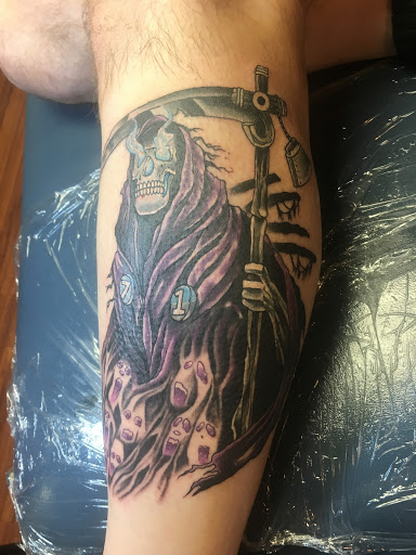 Explore van gogh tattoo ideas, creative tattoo ideas in Harrison, available at Flying Monkey Tattoo Parlour