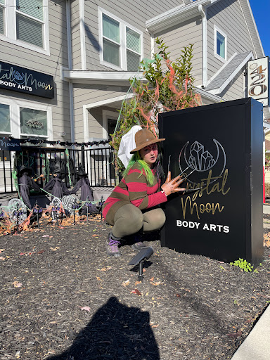 Explore rib tattoo ideas, creative tattoo ideas in Bloomington, available at Crystal Moon Body Arts