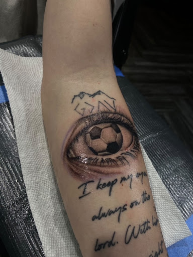 Explore anime neck tattoo ideas, creative tattoo ideas in Scottsdale, available at Victorum Tattoo shop