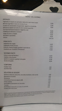 Restaurant de fruits de mer Ristorante da Silvio à Sirolo (le menu)