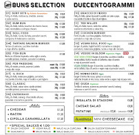 Menu du Duecento Grammi Patty & Buns à Perugia