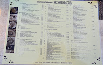 Menu / carte de NOSTALGIA à Georgensgmünd