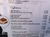 Carte du Caffè Capranica à Rome