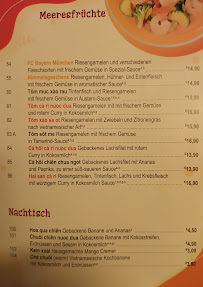 Menu / carte de iPHO Murnau à Murnau am Staffelsee