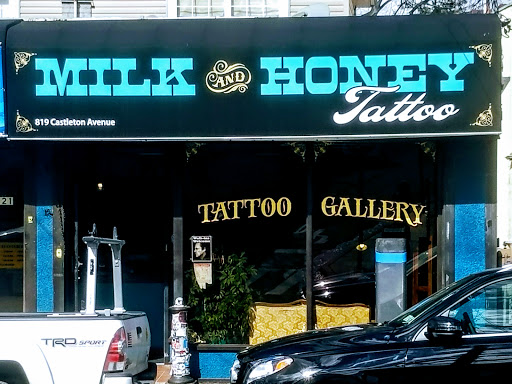 Tattoo Shop «milk and honey tattoo parlour», reviews and photos, 819 Castleton Ave, Staten Island, NY 10310, USA