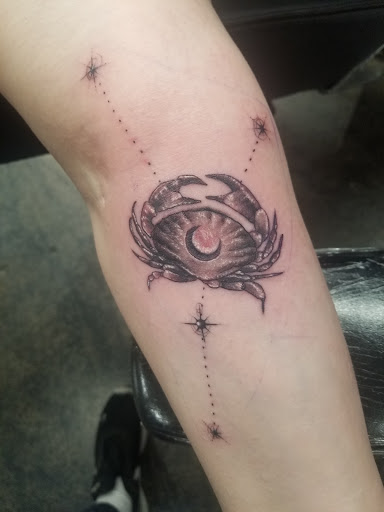 Explore jack and sally couple tattoos ideas, creative tattoo ideas in Denver, available at Certified Tattoo Studios