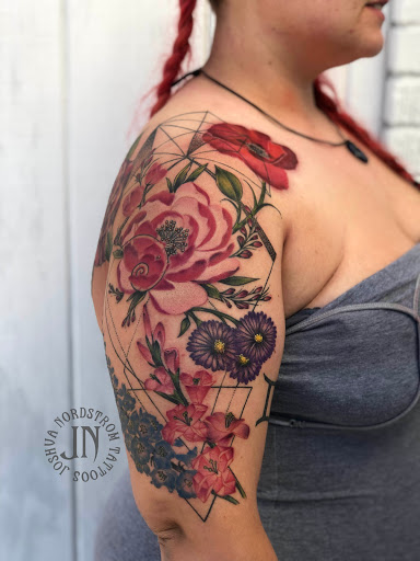 Find best shoulder tattoo ideas for your next unique tattoo in Kingsford at Deft Tattoo Studio