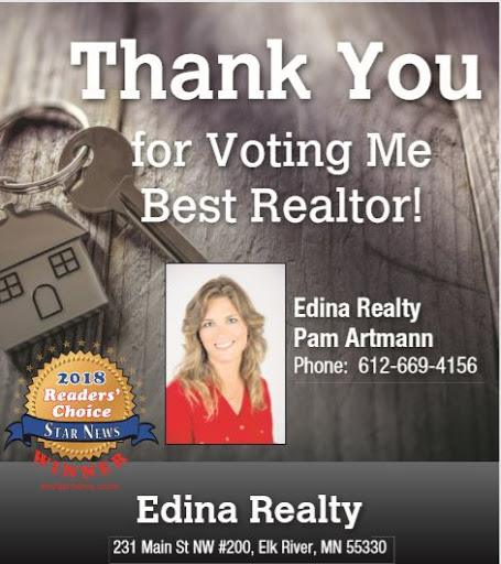 Real Estate Agents «Edina Realty - Pam Artmann», reviews and photos, 231 Main St NW #200, Elk River, MN 55330, USA
