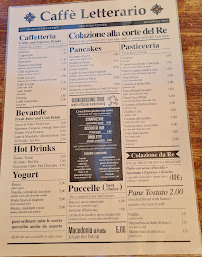 Menu / carte de Caffè Letterario - Monopoli à Monopoli