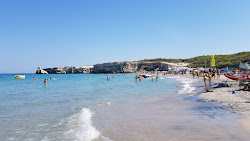 Spiaggia Torre dell'Orso'in fotoğrafı biraz temiz temizlik seviyesi ile