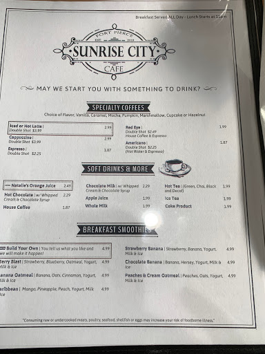 Restaurant «Sunrise City Cafe», reviews and photos, 204 Orange Ave, Fort Pierce, FL 34950, USA