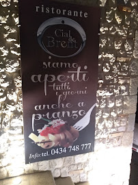 Ristorante Cial de Brent à Polcenigo menu