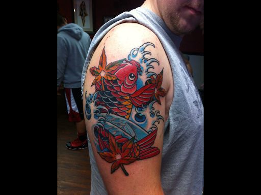 Explore men side neck cover up tattoo ideas, creative tattoo ideas in Jacksonville, available at TrueLove Tattoo