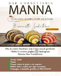 Menu / carte de Manna bar Cornetteria pizzetteria tavola calda à Campobasso