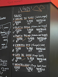 Menu / carte de PICA TAPAS à Lille