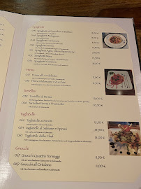 Menu du II Tramonto à Burgau