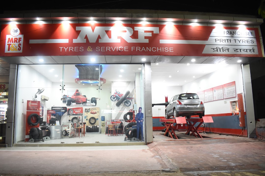 MRF(TYRES AND SERVICES FRANCHISES):- PRITI TYRES