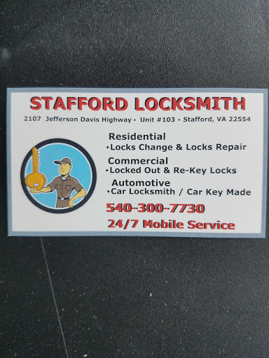 Locksmith «Stafford Locksmith», reviews and photos, 2107 Jefferson Davis Hwy Unit #103, Stafford, VA 22554, USA