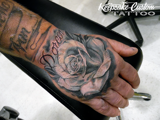 Explore men's family sleeve tattoo ideas, creative tattoo ideas in Salisbury, available at Keepsake Custom Tattoo & Body Piercing Laser Tattoo Removal