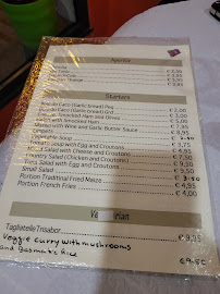 Menu / carte de Restaurant Olhar do Campo à Prazeres