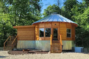 Yurt inspired Cabin at The Queen & I Homestead image