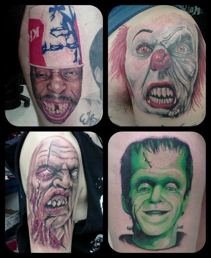 Explore anime tattoos ideas, creative tattoo ideas in Bowling Green, available at Murder Ink Tattoo Co.