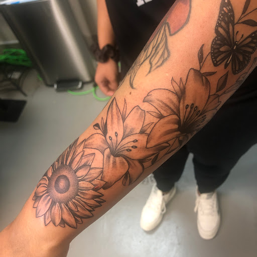 Explore texas longhorn tattoo ideas, creative tattoo ideas in Dallas, available at M Street Tattoo Studio