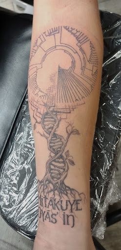 Explore simple witch tattoo ideas, creative tattoo ideas in Des Moines, available at Skin Kitchen Tattoo