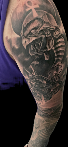 Explore large flower tattoo ideas, creative tattoo ideas in Weatherford, available at Weatherford Tattoo Co.