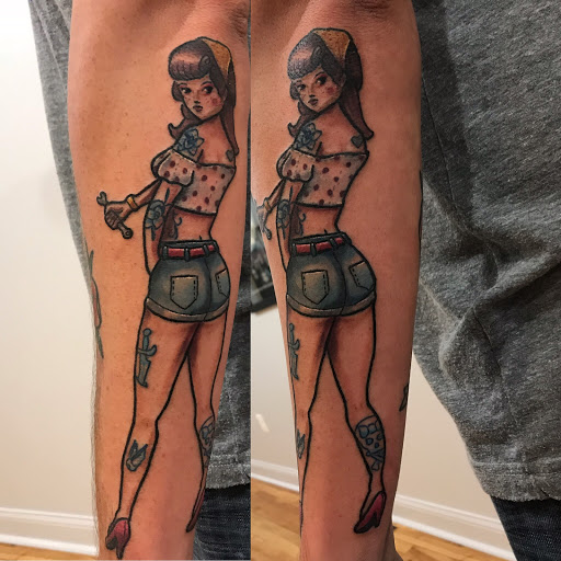Explore face tattoo cover up ideas, creative tattoo ideas in Kansas City, available at Golden Stag Tattoo and Gallery