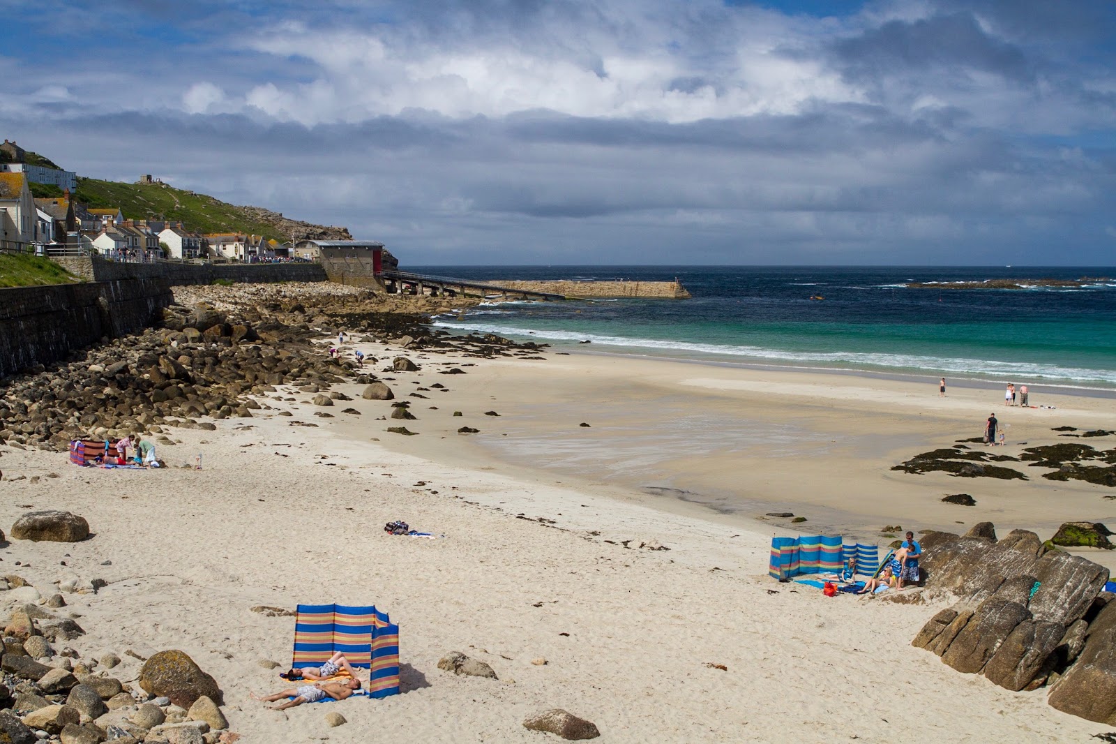 Photo of Sennen Beach with turquoise pure water surface