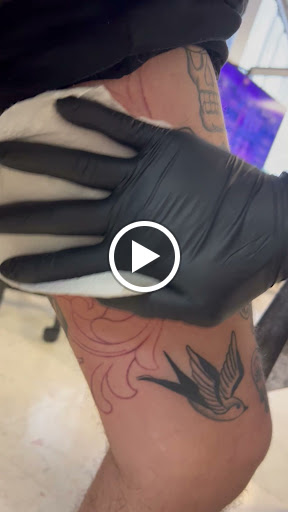 Explore cod tattoo ideas, creative tattoo ideas in Orange, available at Top Floor Tattoo Studio