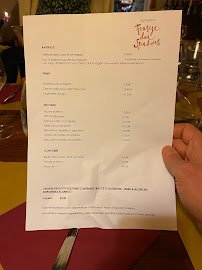 Menu du Agriturismo Frascje Dai Spadons (la cucina aperta da novembre a maggio) à Pradamano