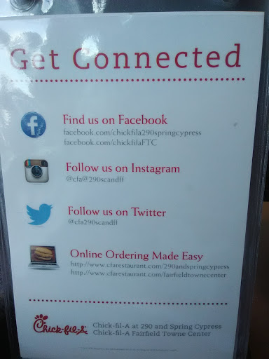 Fast Food Restaurant «Chick-fil-A», reviews and photos, 25835 US-290 Frontage, Cypress, TX 77429, USA