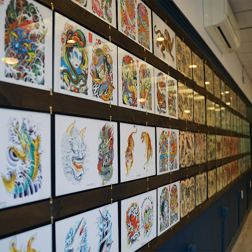 Explore fire tattoos ideas, creative tattoo ideas in Arlington, available at Benchmark Tattoos