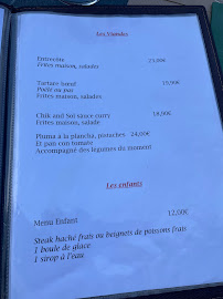 Le Sol Sol à Hendaye menu