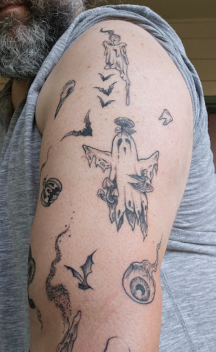 Explore elbow ditch tattoo ideas, creative tattoo ideas in Meridian, available at Burn The Boats Tattoo