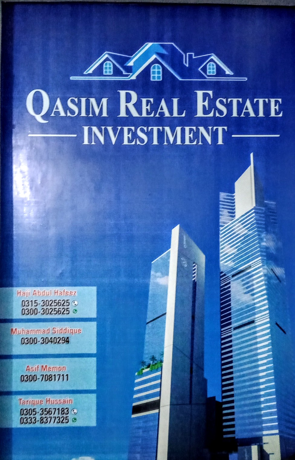 Qasim real estate owner tarique hakro