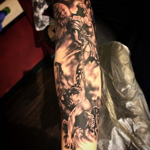 Explore courage tattoo ideas, creative tattoo ideas in Orlando, available at Stigma Tattoo Bar