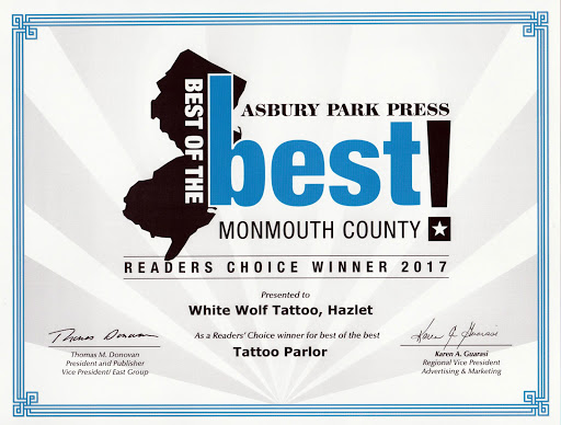 Tattoo Shop «White Wolf Tattoo», reviews and photos, 2889 NJ-35, Hazlet, NJ 07730, USA