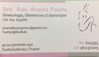 Ginecologa Dra Rubi Arlet Alvarez Fausto