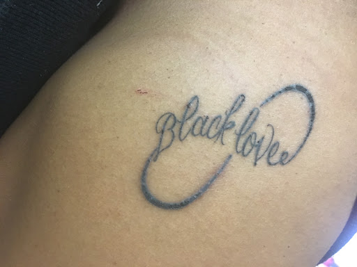 Explore lower sleeve tattoo ideas, creative tattoo ideas in Hayward, available at Simms Ink