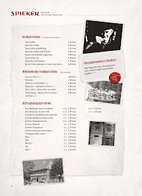 Menu du Spieker Ammerländer Bauernhaus à Bad Zwischenahn