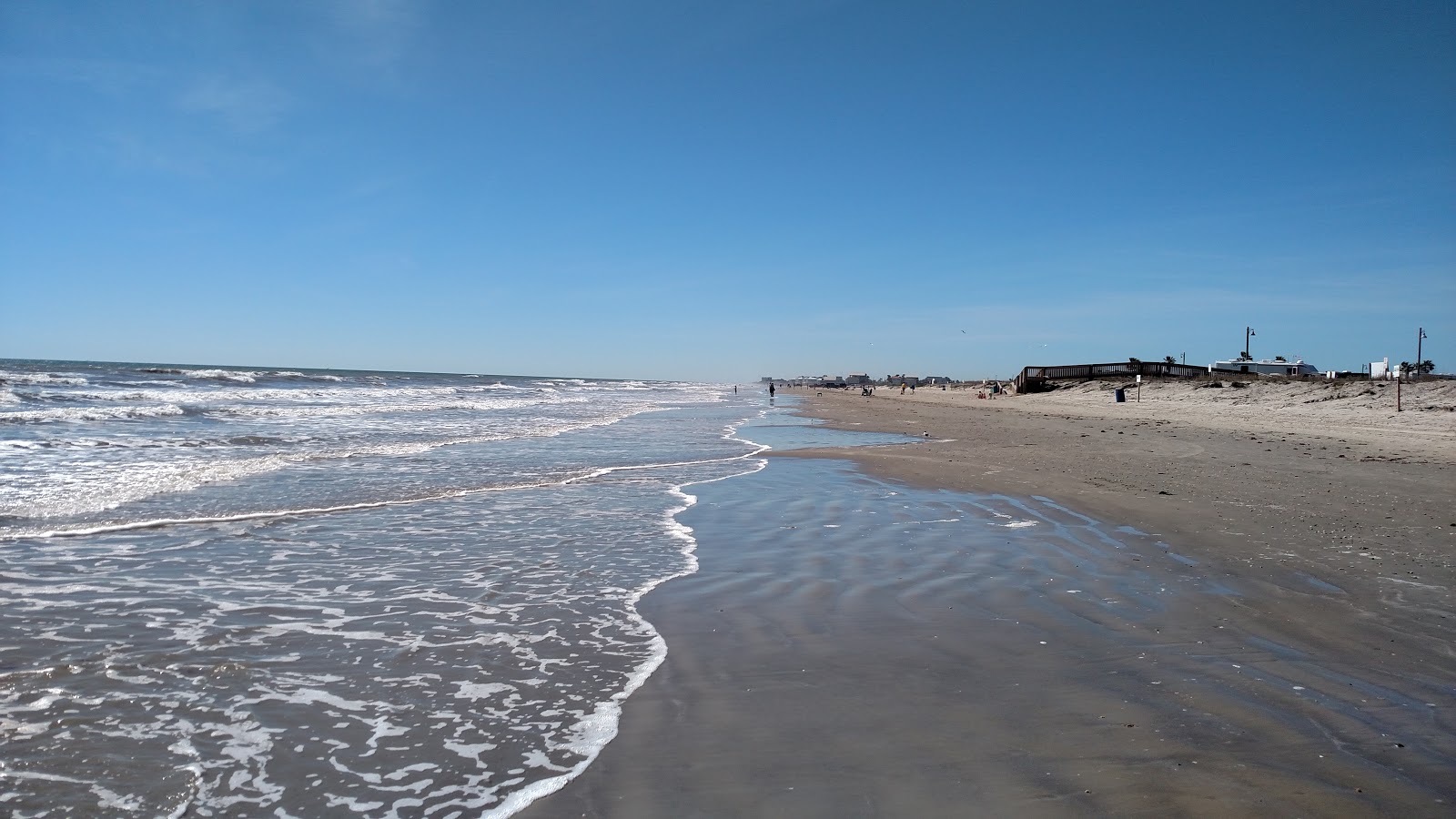 Galveston beach II的照片 带有长直海岸
