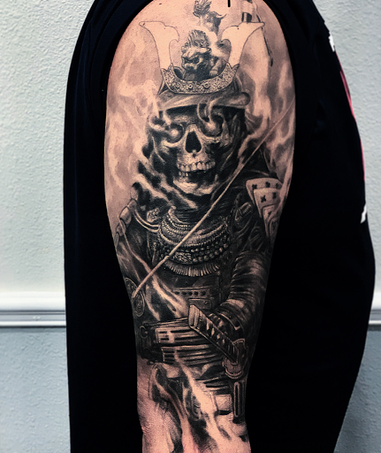 Explore angel number tattoo ideas, creative tattoo ideas in Wesley Chapel, available at Inkjutsu Tattoo Studio