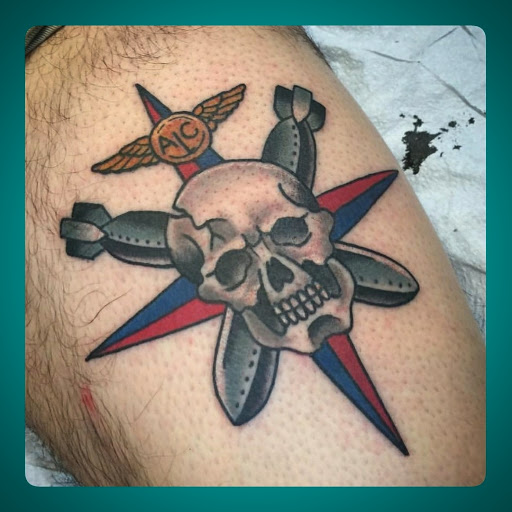 Explore ambigram tattoo ideas, creative tattoo ideas in Libertyville, available at Lucky Seven Tattoo